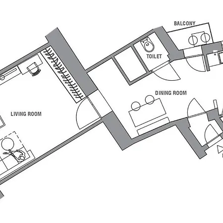 דירה With Balcony Center *